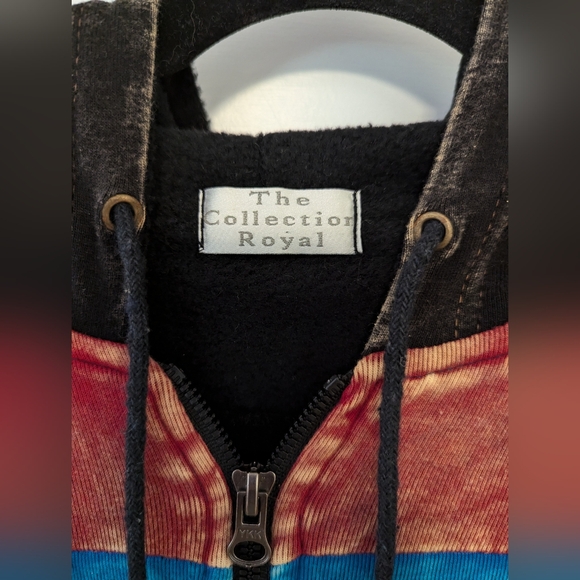 The Collection Royal Made In Nepal Lined Patchwork Hoodie - Picture 3 of 10